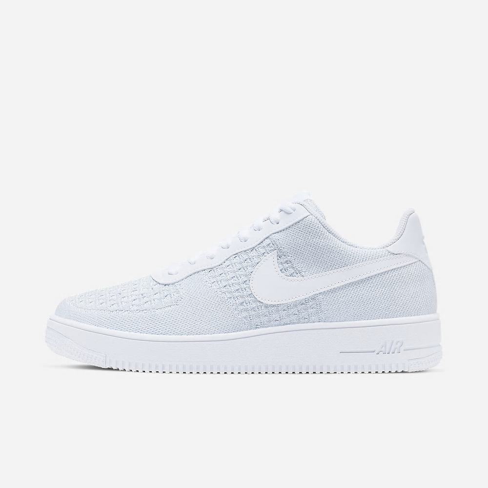 Sneakers Nike Air Force 1 Flyknit 2.0 Blanche 6413-958 White/Pure Platinum/White/Pure Platinum Homme | NUZ-24568203